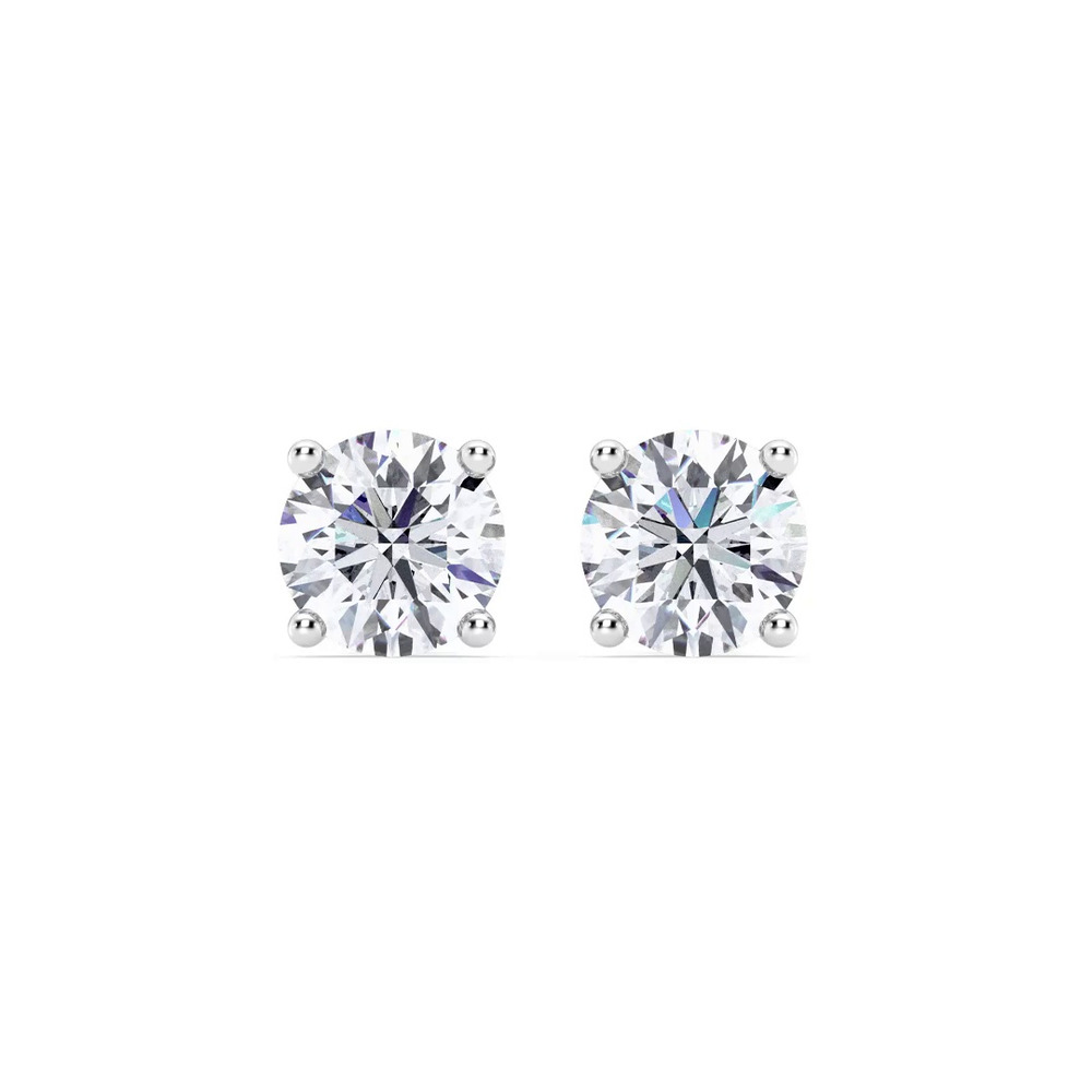 360 degree view of Lab Diamond Stud Screw-Back Earrings (3 ct. tw.)