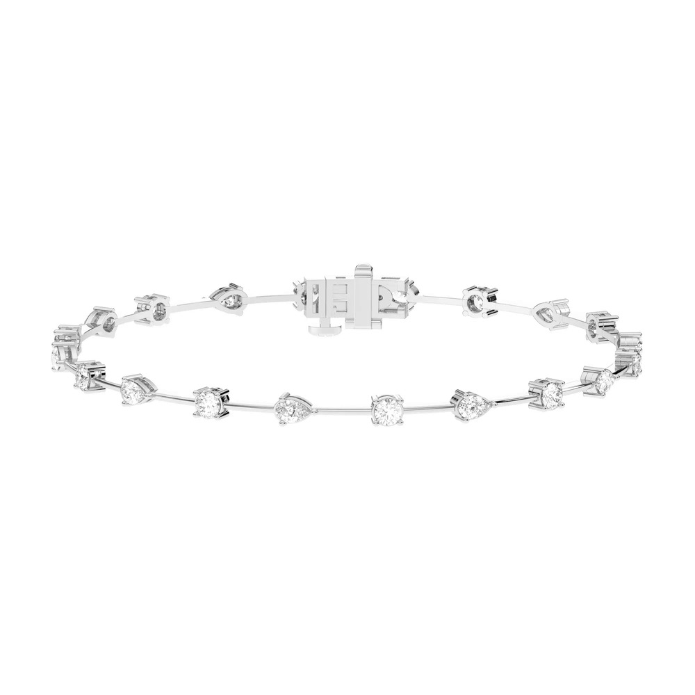 360 degree view of Lyric Lab Diamond Bar-Link Bracelet