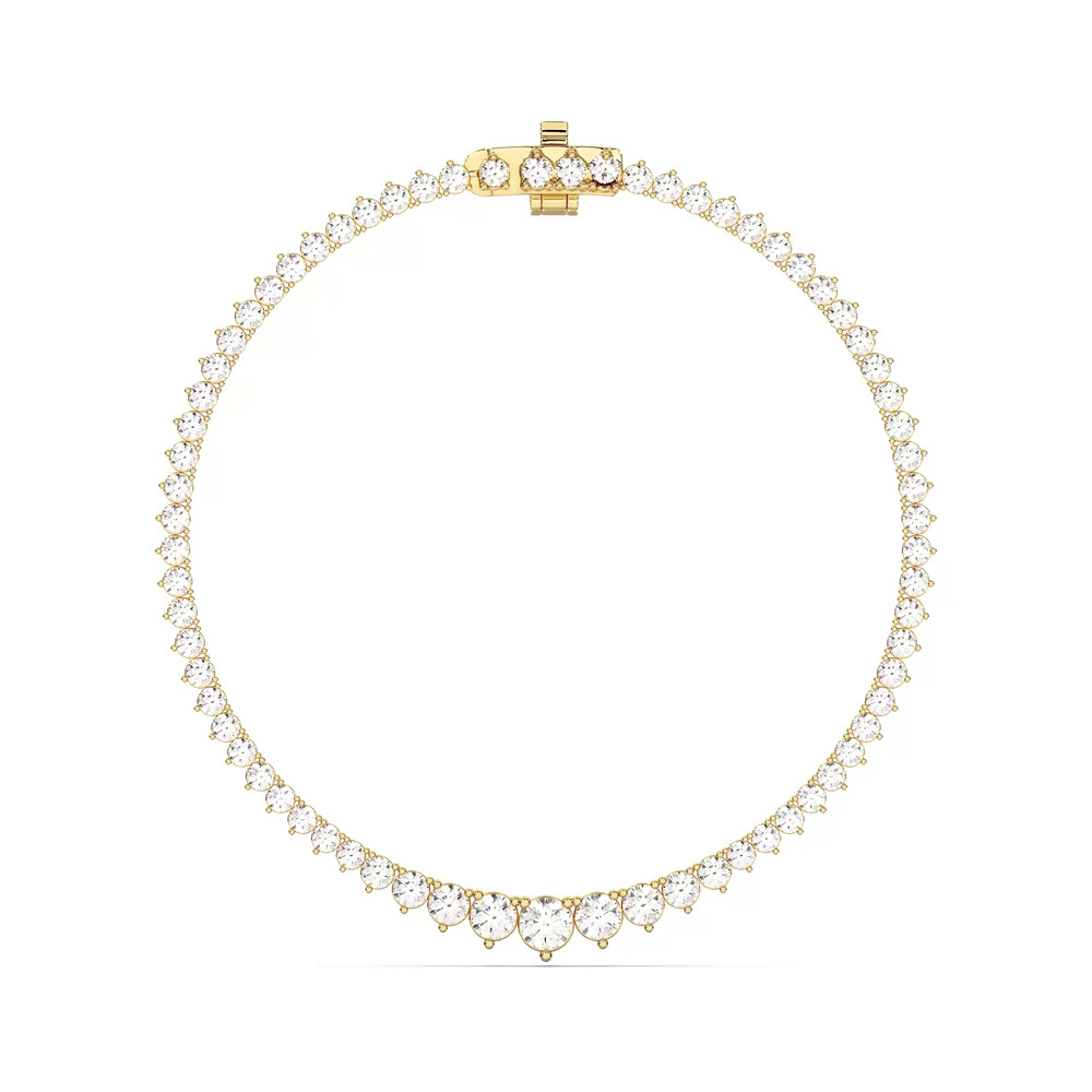 360 degree view of Round Lab Diamond Graduated Riviera Necklace (15 ct. tw.)