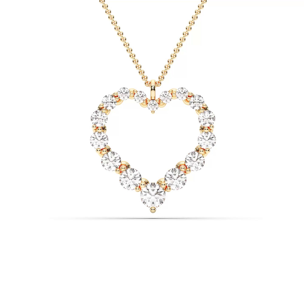 360 degree view of Amora Heart Lab Diamond Necklace (1.00 ct. tw.)