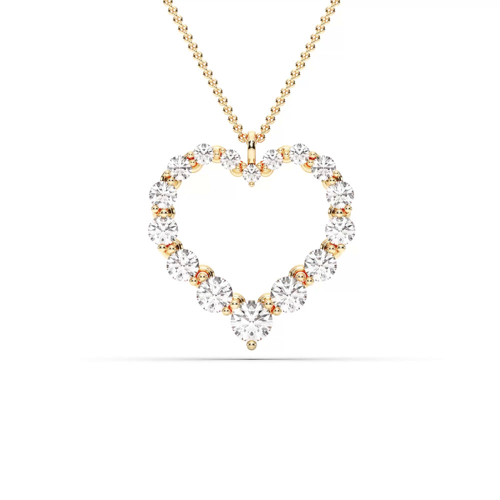 360 degree view of Amora Heart Lab Diamond Necklace (2.00 ct. tw.)