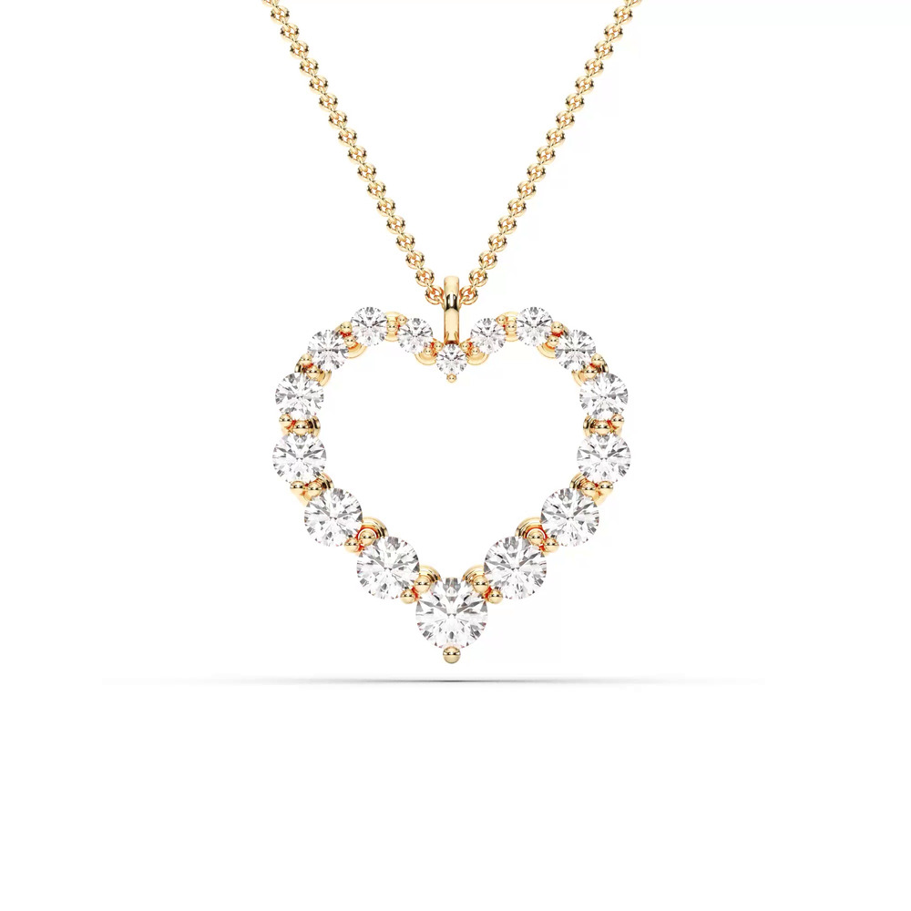 360 degree view of Amora Heart Lab Diamond Necklace (1.50 ct. tw.)