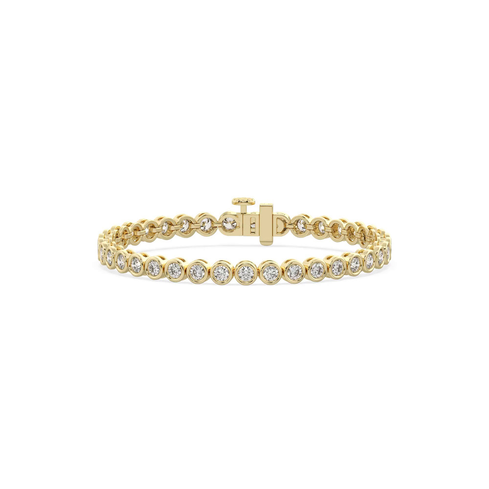 360 degree view of Bezel Lab Diamond Vermeil Bracelet (5.00 ct. tw.)