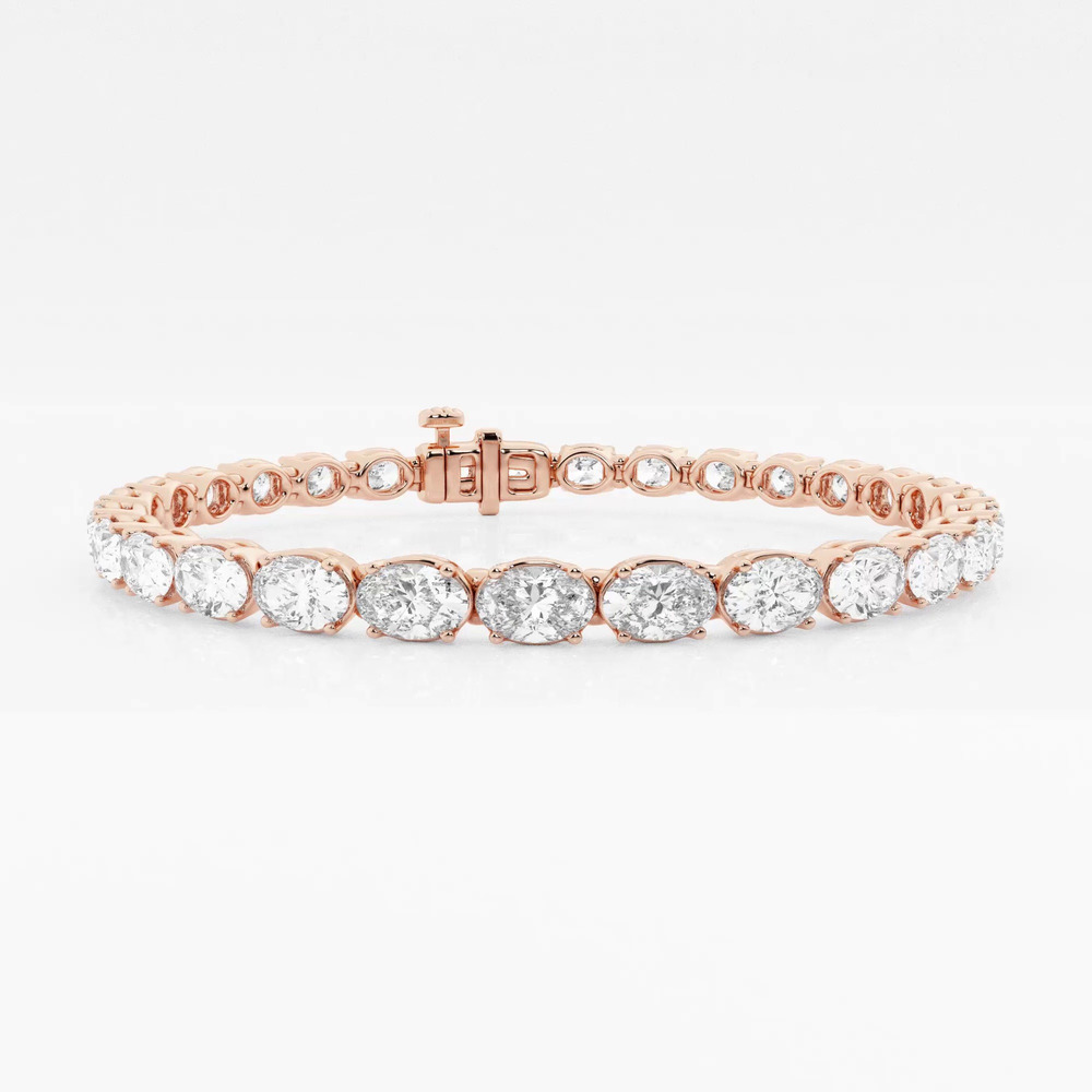 360 degree view of Oval Lab Diamond East-West Tennis Bracelet (8 ct. tw.)
