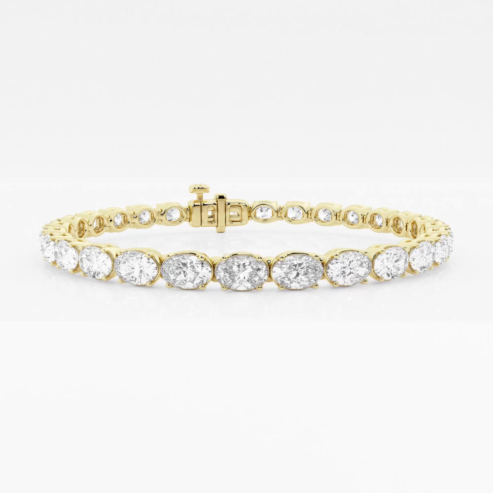 360 degree view of Oval Lab Diamond East-West Tennis Bracelet (8 ct. tw.)