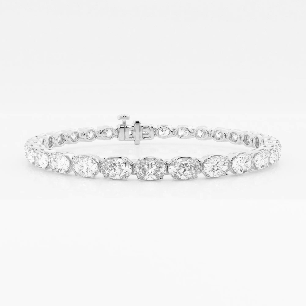 360 degree view of Oval Lab Diamond East-West Tennis Bracelet (9 ct. tw.)