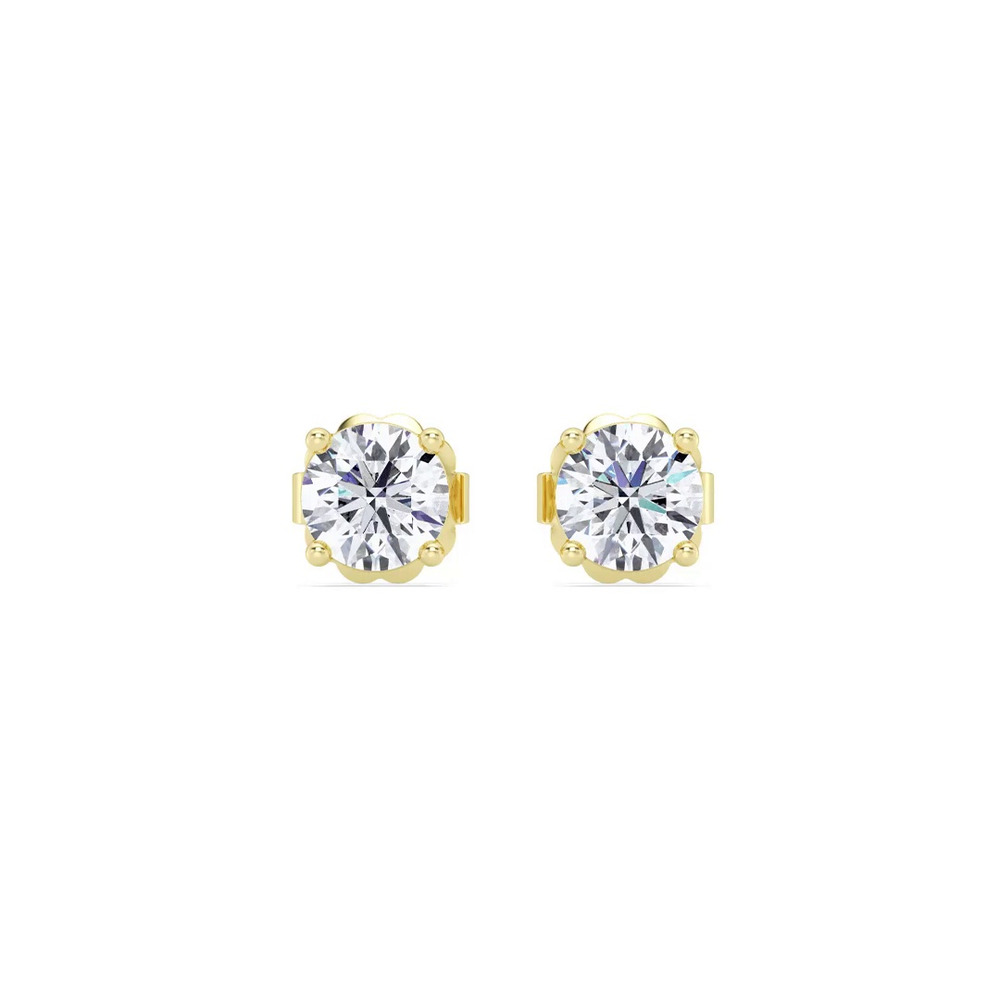 360 degree view of Lab Diamond Vermeil Stud Earrings (1.00 ct. tw.)