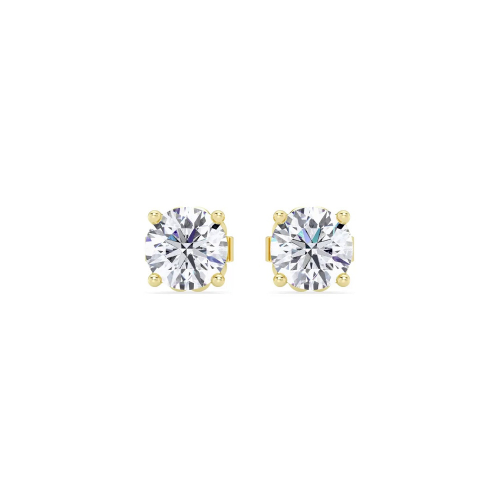 360 degree view of Lab Diamond Vermeil Stud Earrings (1.50 ct. tw.)