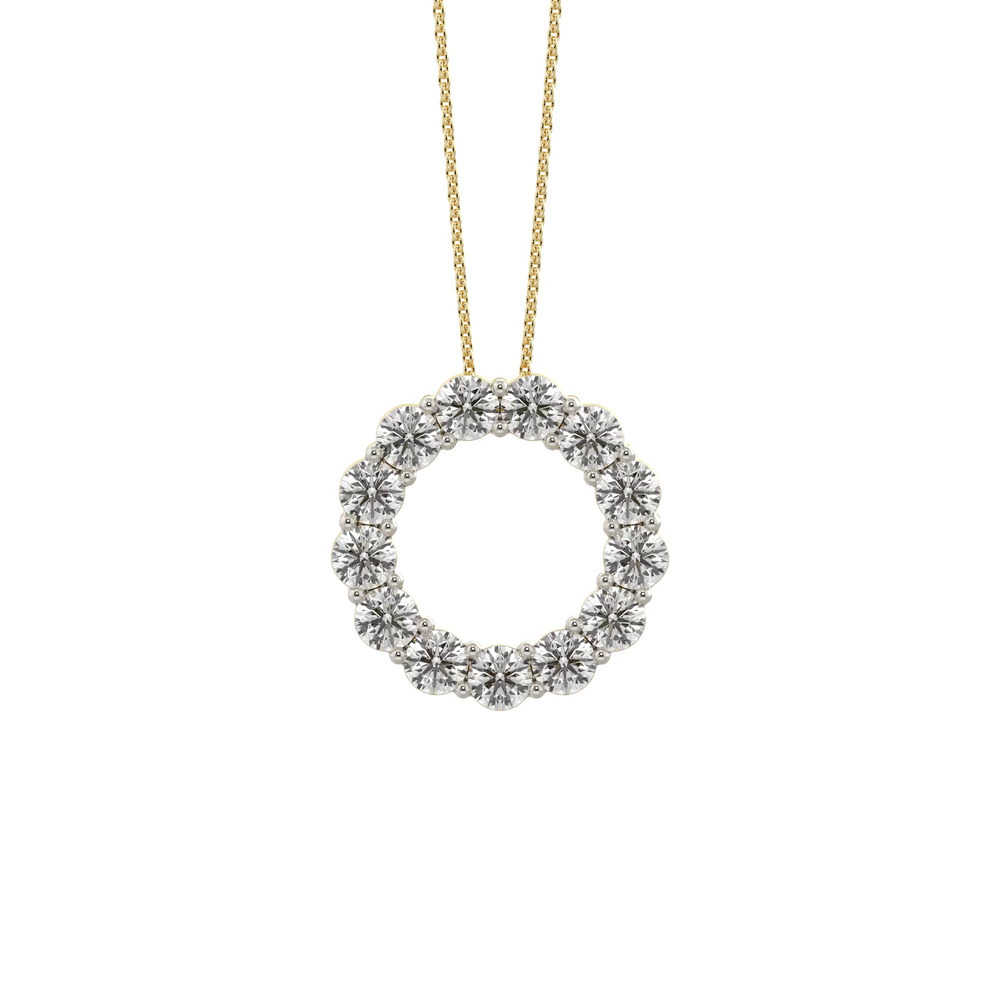 360 degree view of Circle Lab Diamond Vermeil Necklace (1.50 ct. tw.)