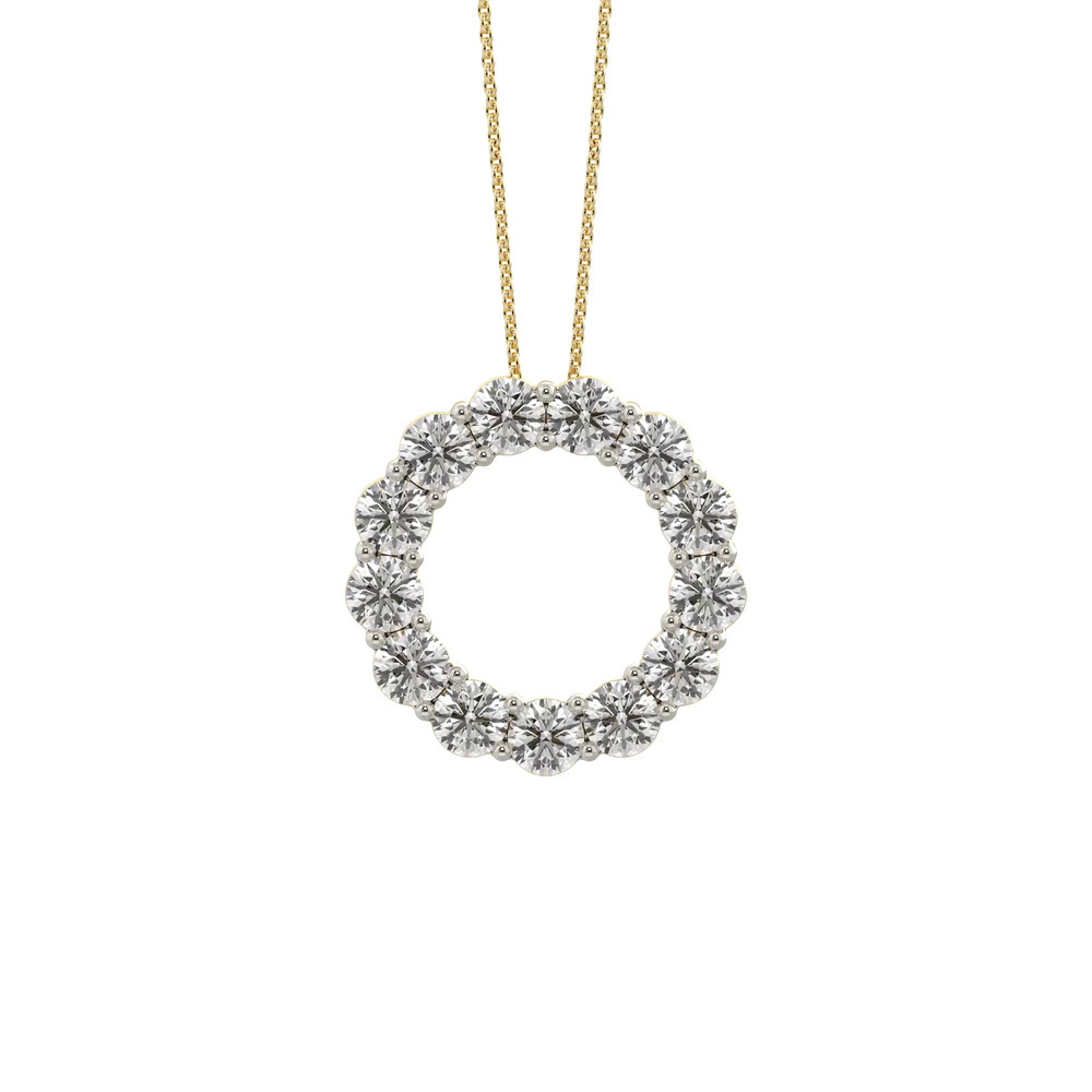 360 degree view of Circle Lab Diamond Vermeil Necklace (2.00 ct. tw.)