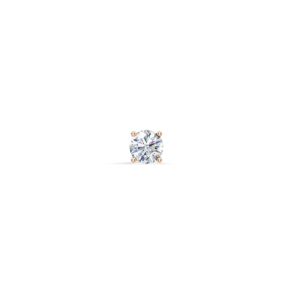 360 degree view of Single Lab Diamond Screw Back Stud Earring (3/4ct)