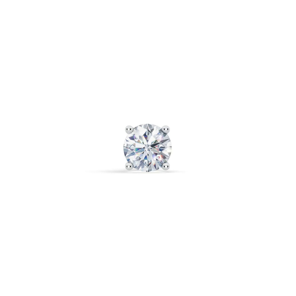 360 degree view of Single Lab Diamond Screw Back Stud Earring (2ct)