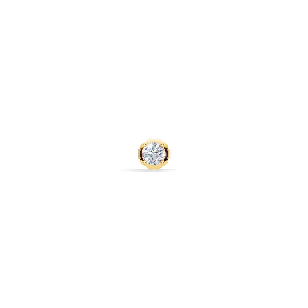 360 degree view of Single Lab Diamond Stud Earring (1/4ct)