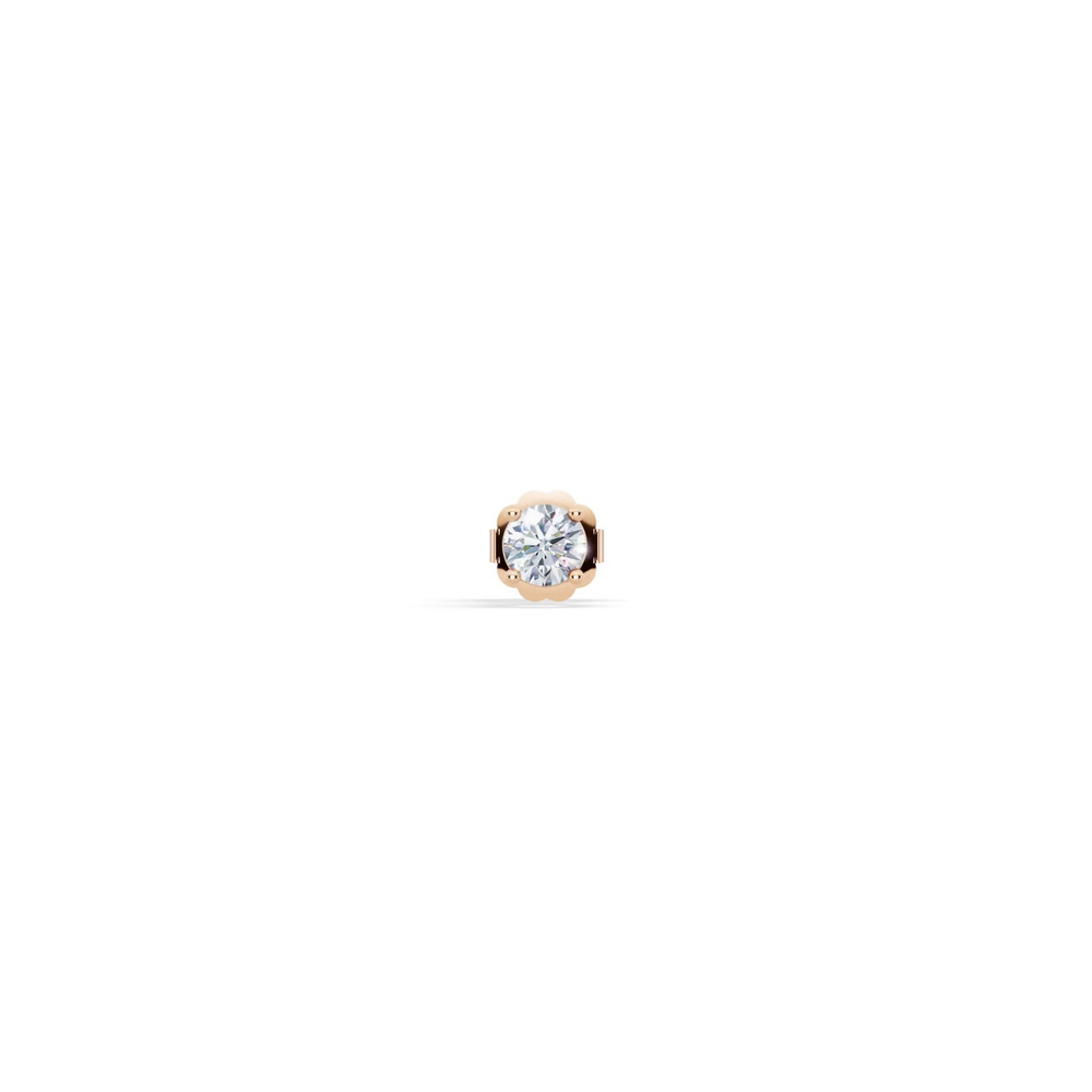360 degree view of Single Lab Diamond Stud Earring (1/4ct)