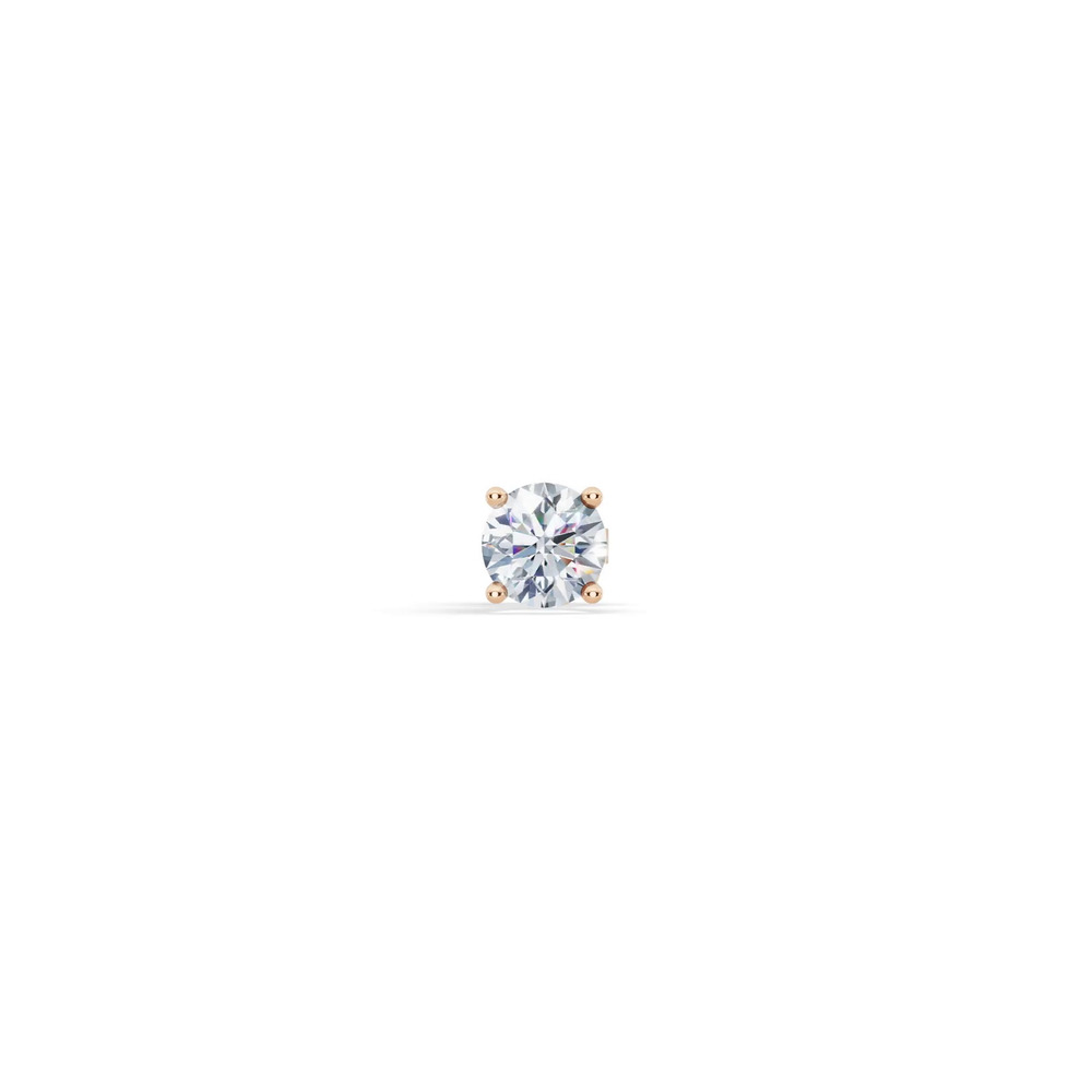 360 degree view of Single Lab Diamond Stud Earring (3/4ct)