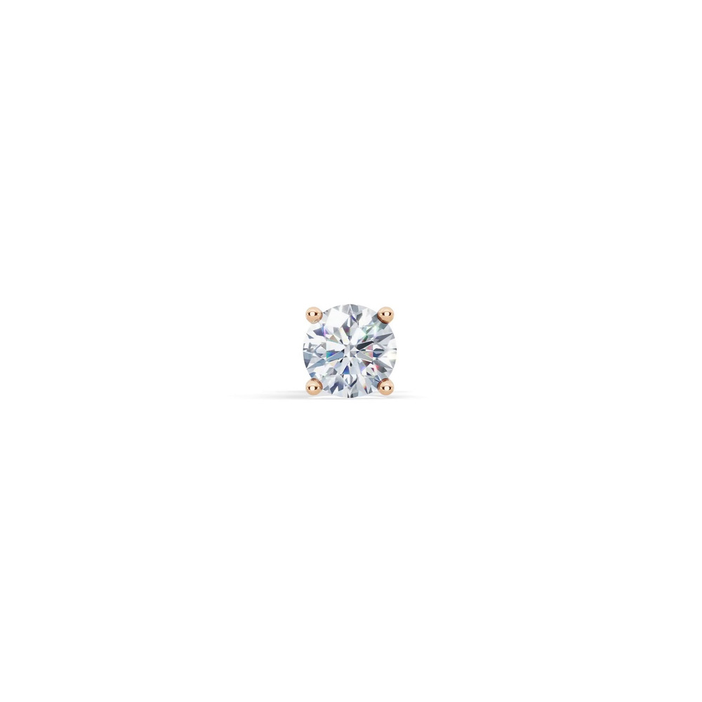 360 degree view of Single Lab Diamond Stud Earring (1ct)