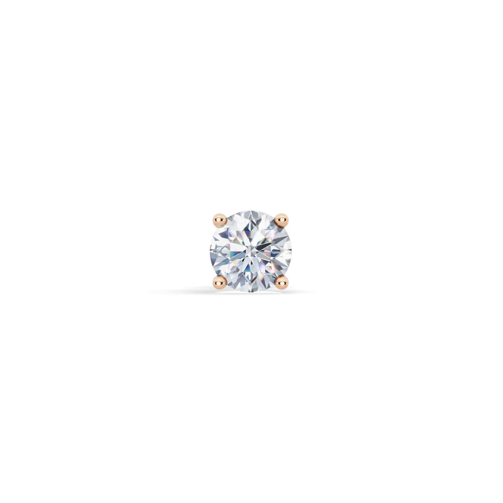 360 degree view of Single Lab Diamond Stud Earring (2.5ct)