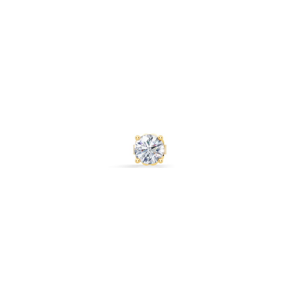 360 degree view of Single Lab Diamond Stud Earring (1/2ct)