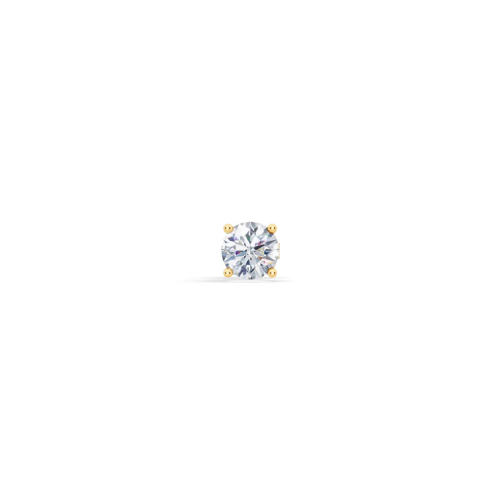 360 degree view of Single Lab Diamond Stud Earring (3/4ct)