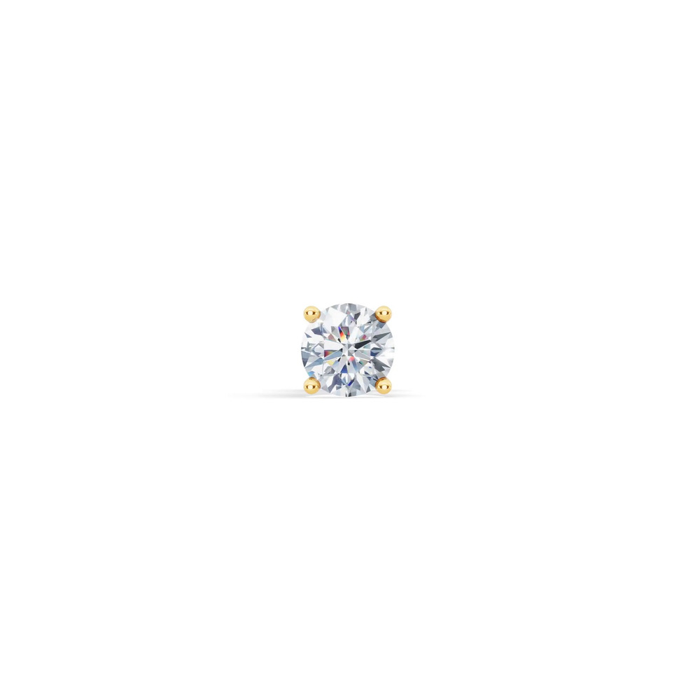 360 degree view of Single Lab Diamond Stud Earring (1ct)