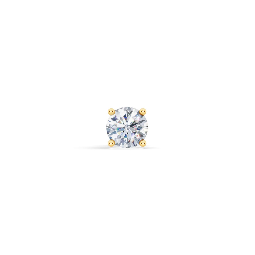 360 degree view of Single Lab Diamond Stud Earring (3ct)