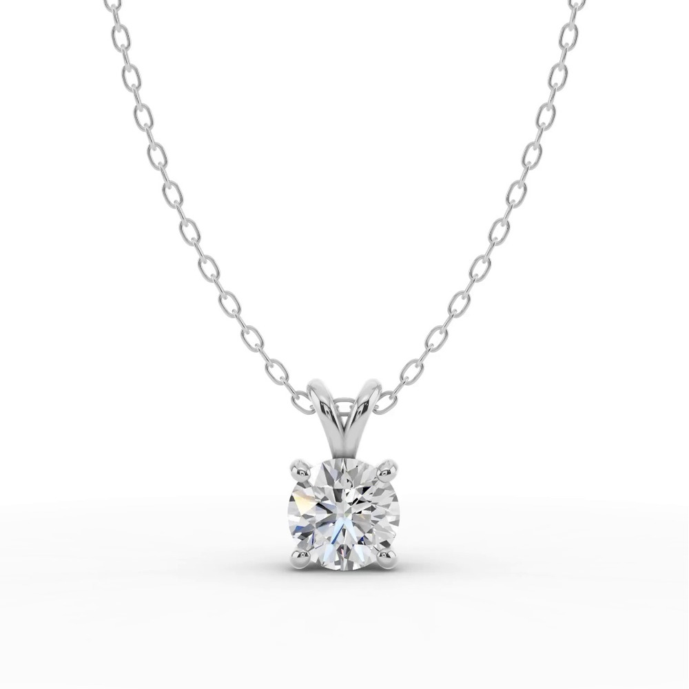 360 degree view of Split Bail Lab Diamond Solitaire Necklace (1.00 ct.)