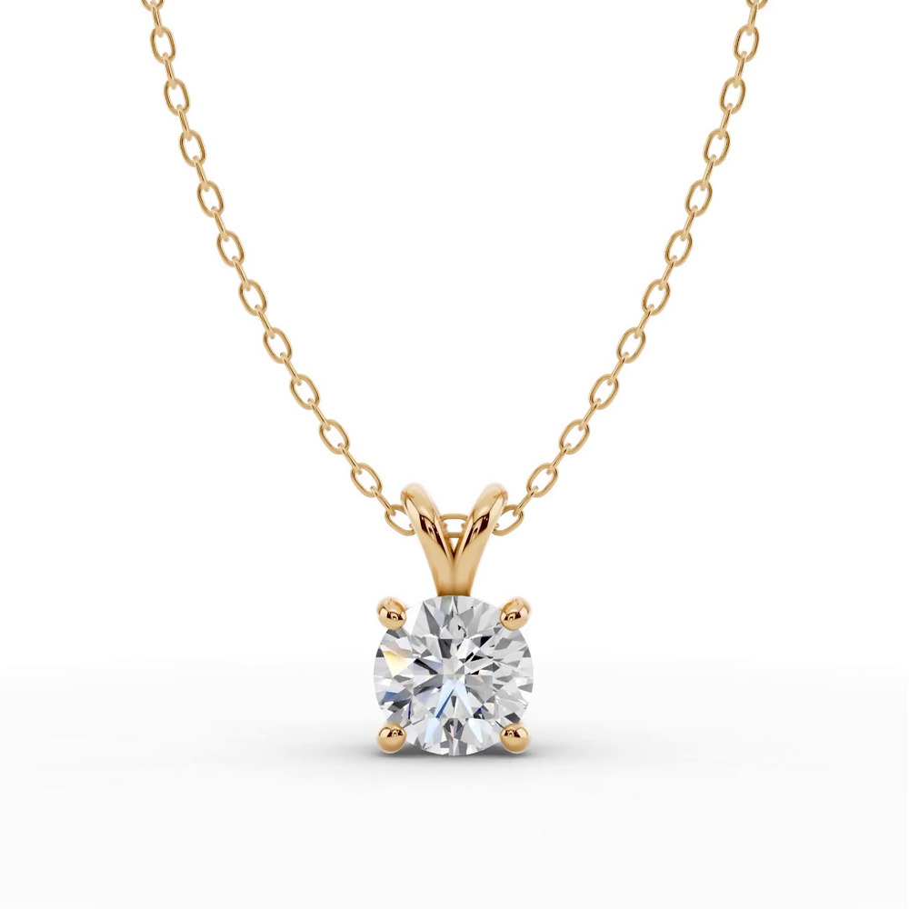 360 degree view of Split Bail Lab Diamond Solitaire Necklace (1.50 ct.)