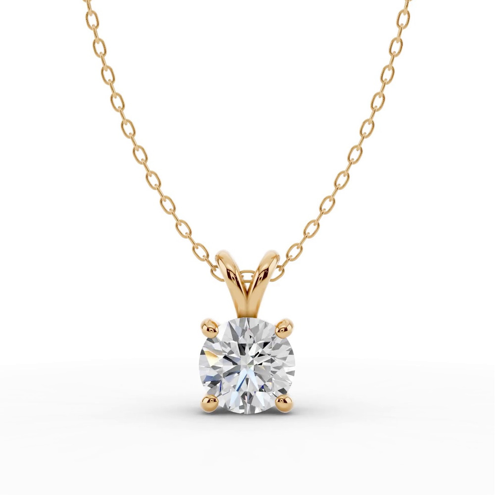 360 degree view of Split Bail Lab Diamond Solitaire Necklace (2.00 ct.)