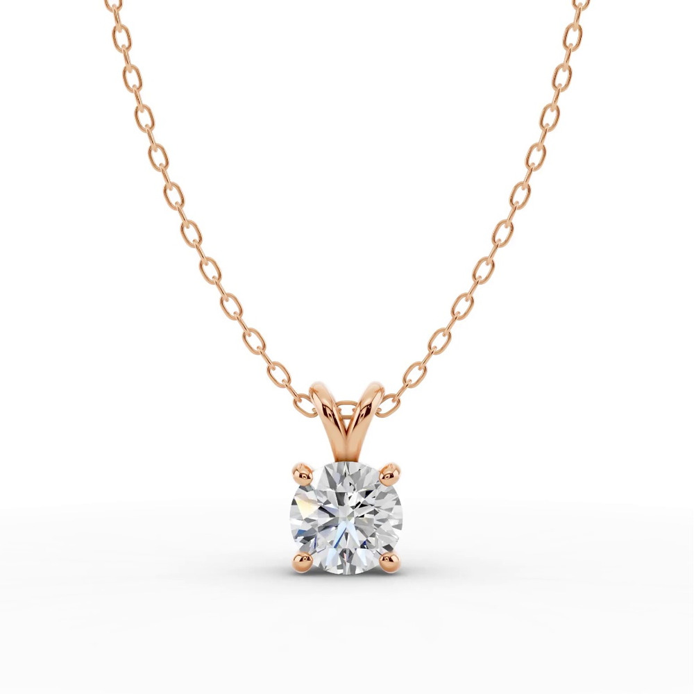 360 degree view of Split Bail Lab Diamond Solitaire Necklace (1.00 ct.)