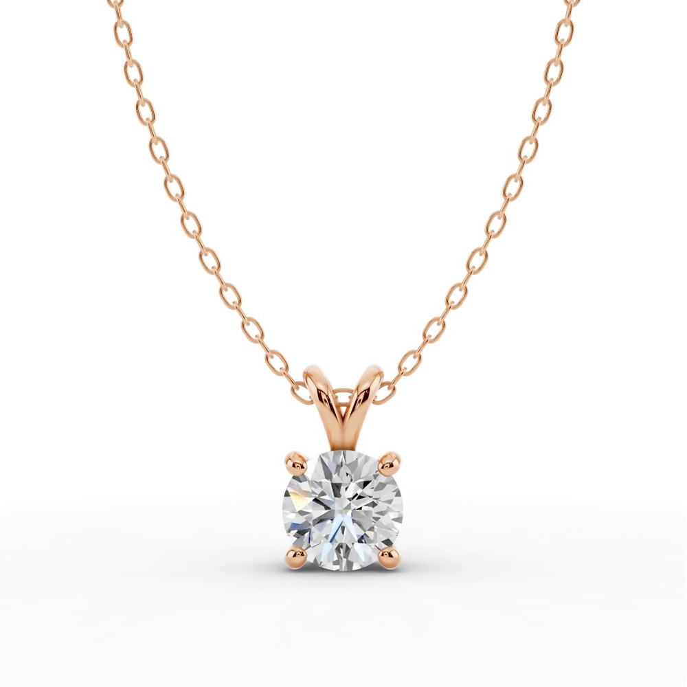 360 degree view of Split Bail Lab Diamond Solitaire Necklace (1.50 ct.)