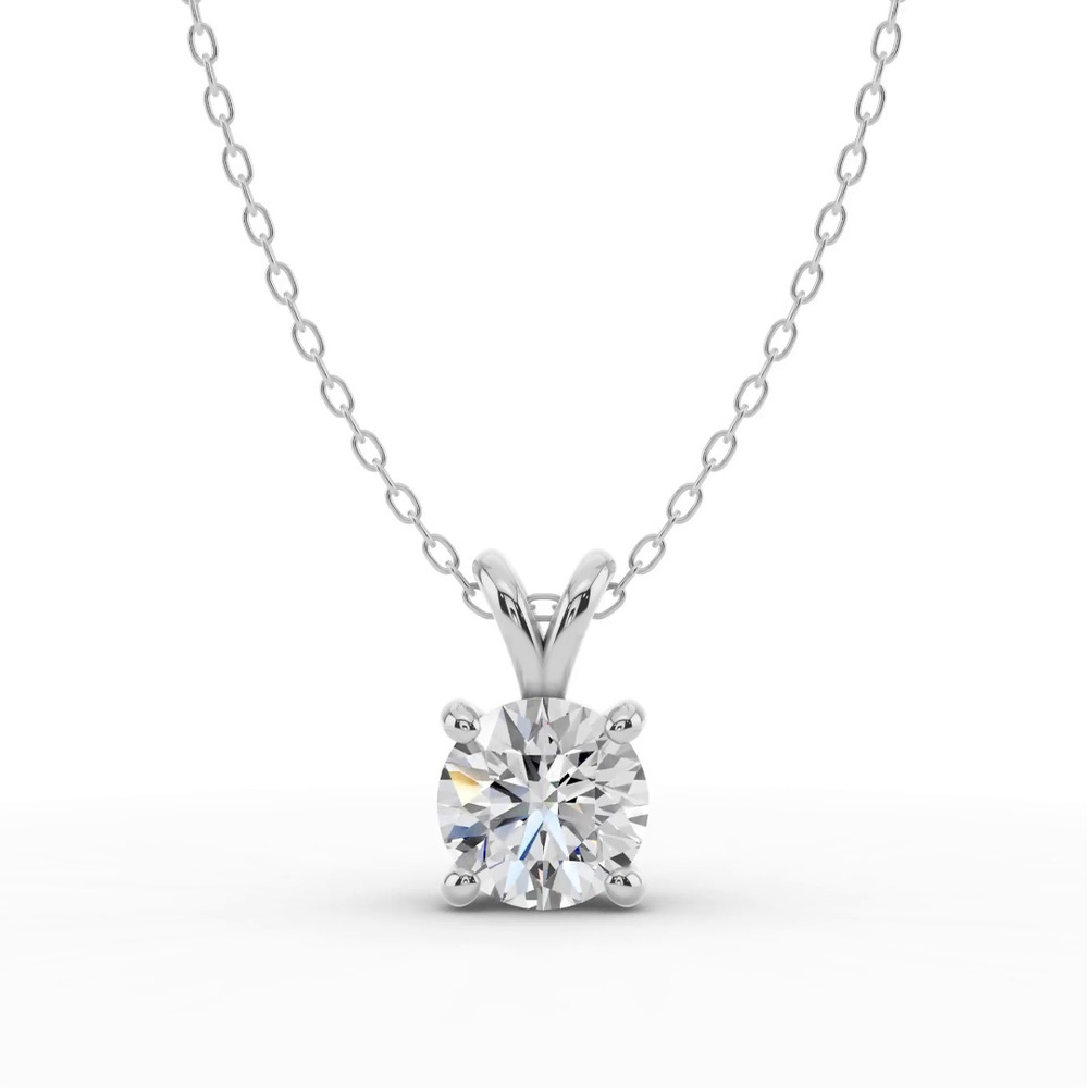 360 degree view of Split Bail Lab Diamond Solitaire Necklace (2.00 ct.)