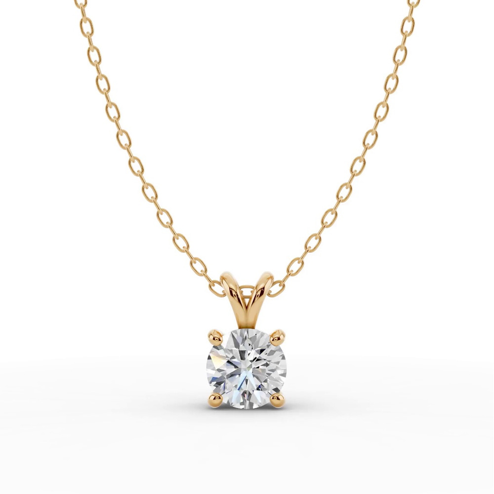 360 degree view of Split Bail Lab Diamond Solitaire Necklace (1.00 ct.)