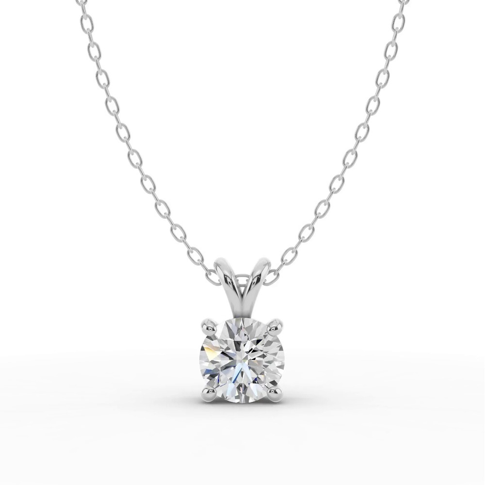 360 degree view of Split Bail Lab Diamond Solitaire Necklace (1.50 ct.)