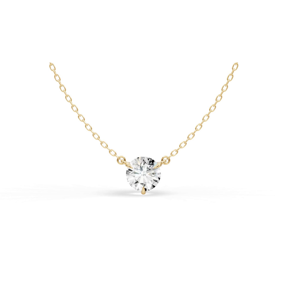 360 degree view of 3-Prong Lab Diamond Solitaire Necklace (1.5 ct.)