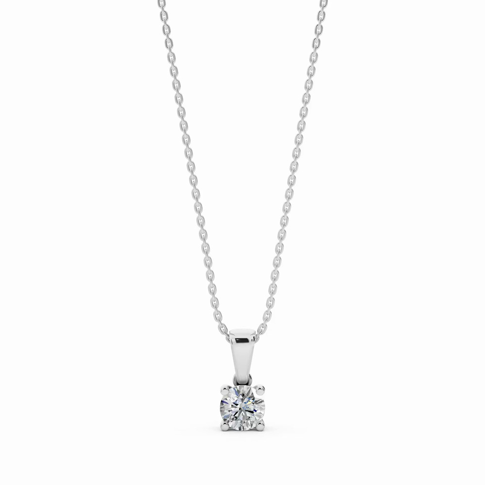 360 degree view of Solitaire Lab Diamond Pendant Necklace (0.50 ct.)