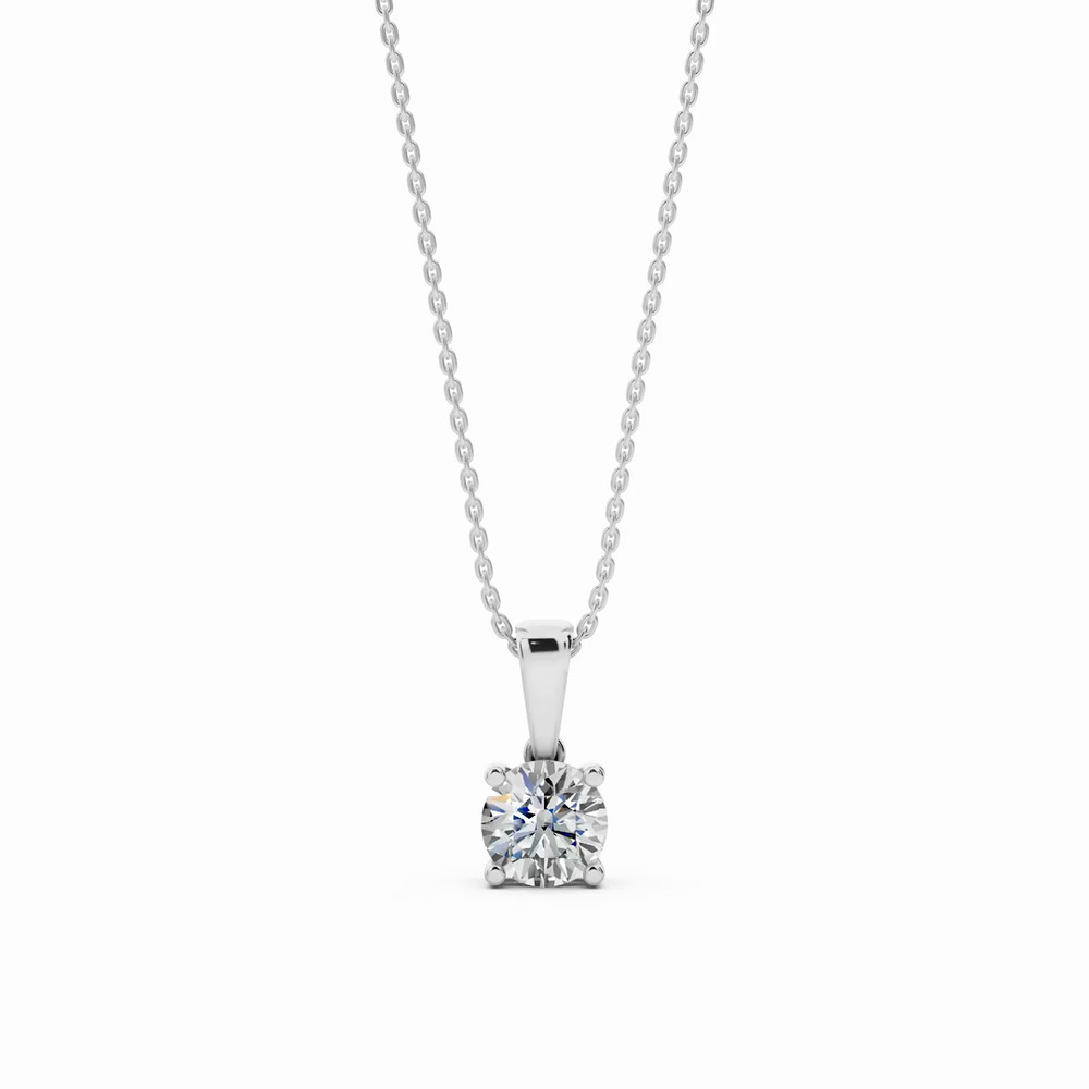 360 degree view of Solitaire Lab Diamond Pendant Necklace (1 ct.)