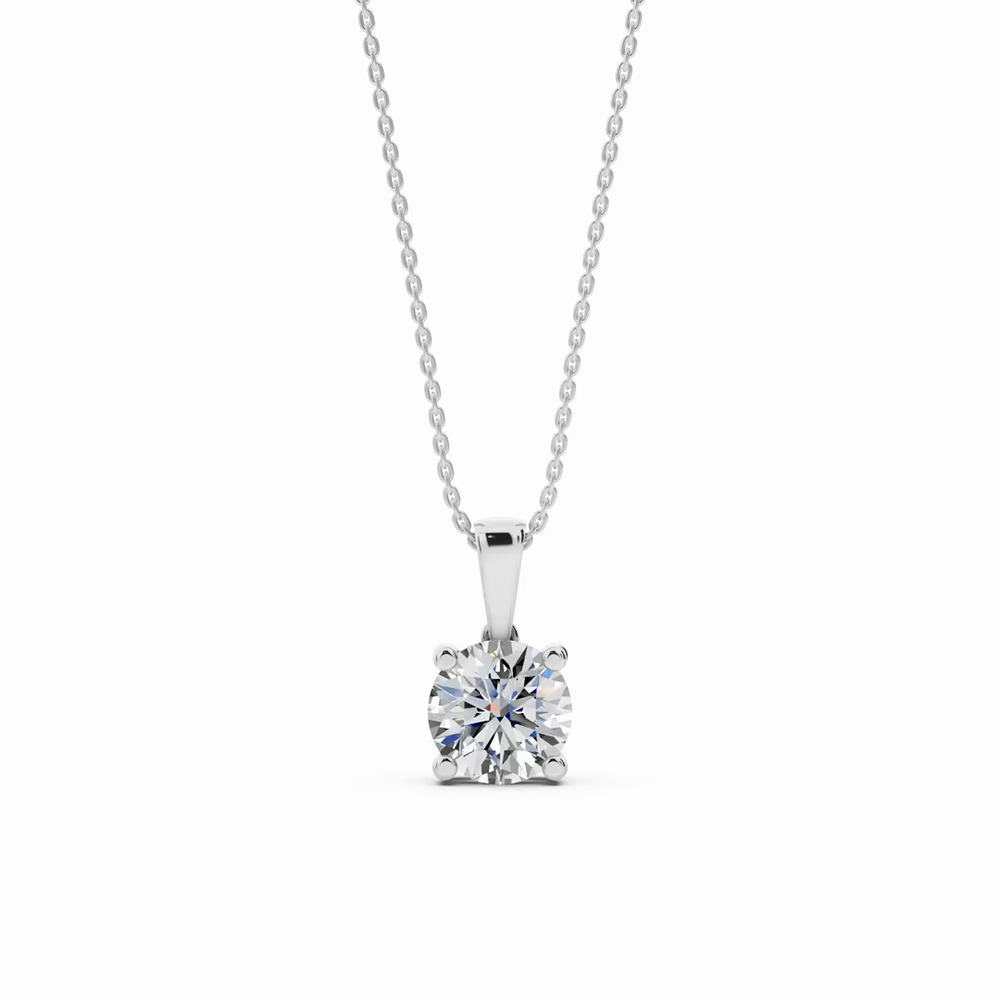 360 degree view of Solitaire Lab Diamond Pendant Necklace (2 ct.)
