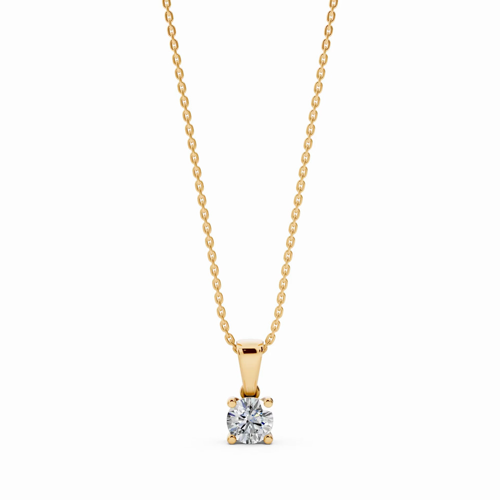 360 degree view of Solitaire Lab Diamond Pendant Necklace (0.50 ct.)