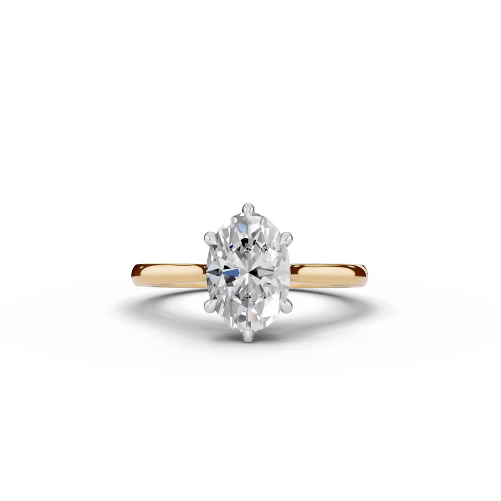 360 degree view of Tradition Cathedral Solitaire 1.50 ct. Oval Lab Engagement Ring (1.8mm)