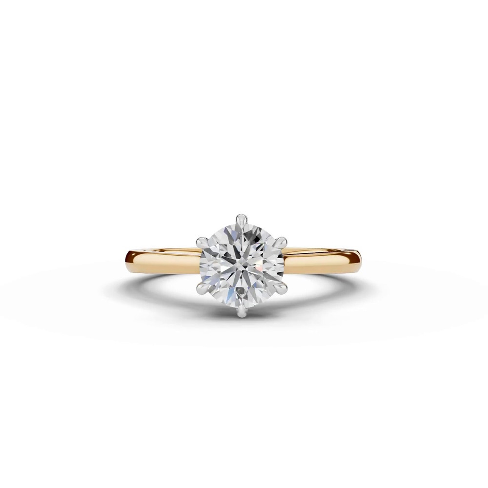 360 degree view of Tradition Cathedral Solitaire 1.00 ct. Round Lab Engagement Ring (1.8mm)