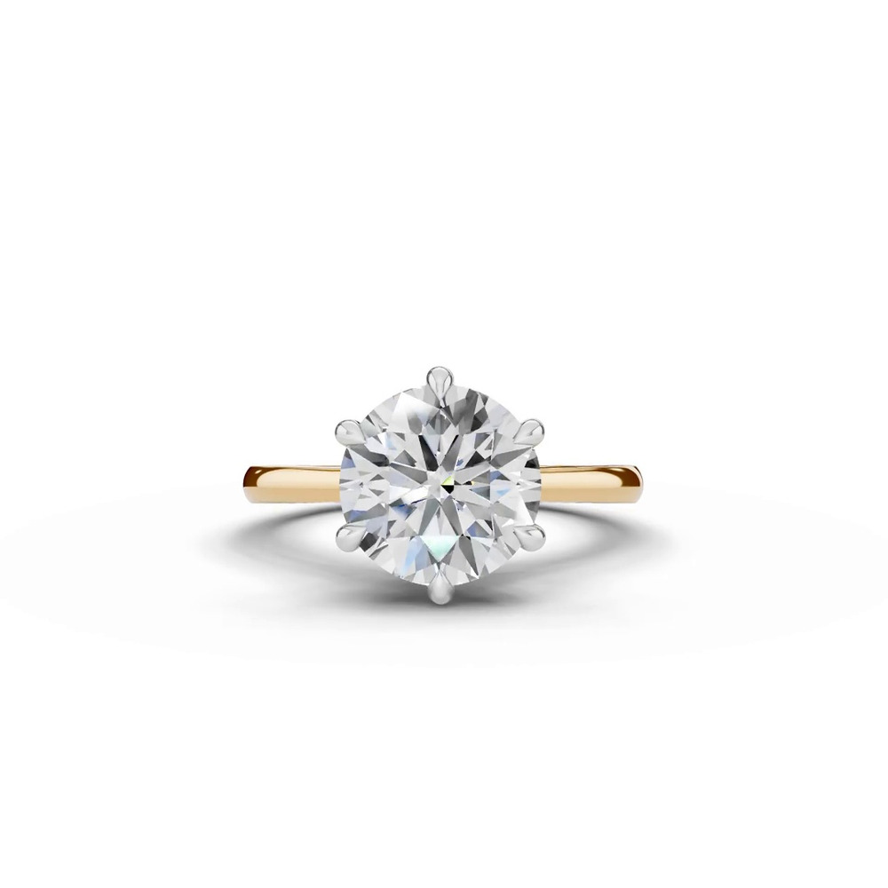 360 degree view of Tradition Cathedral Solitaire 3.00 ct. Round Lab Engagement Ring (1.8mm)