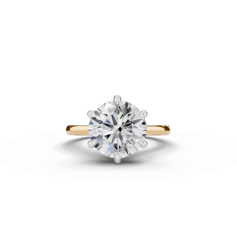 360 degree view of Tradition Cathedral Solitaire 4.00 ct. Round Lab Engagement Ring (1.8mm)