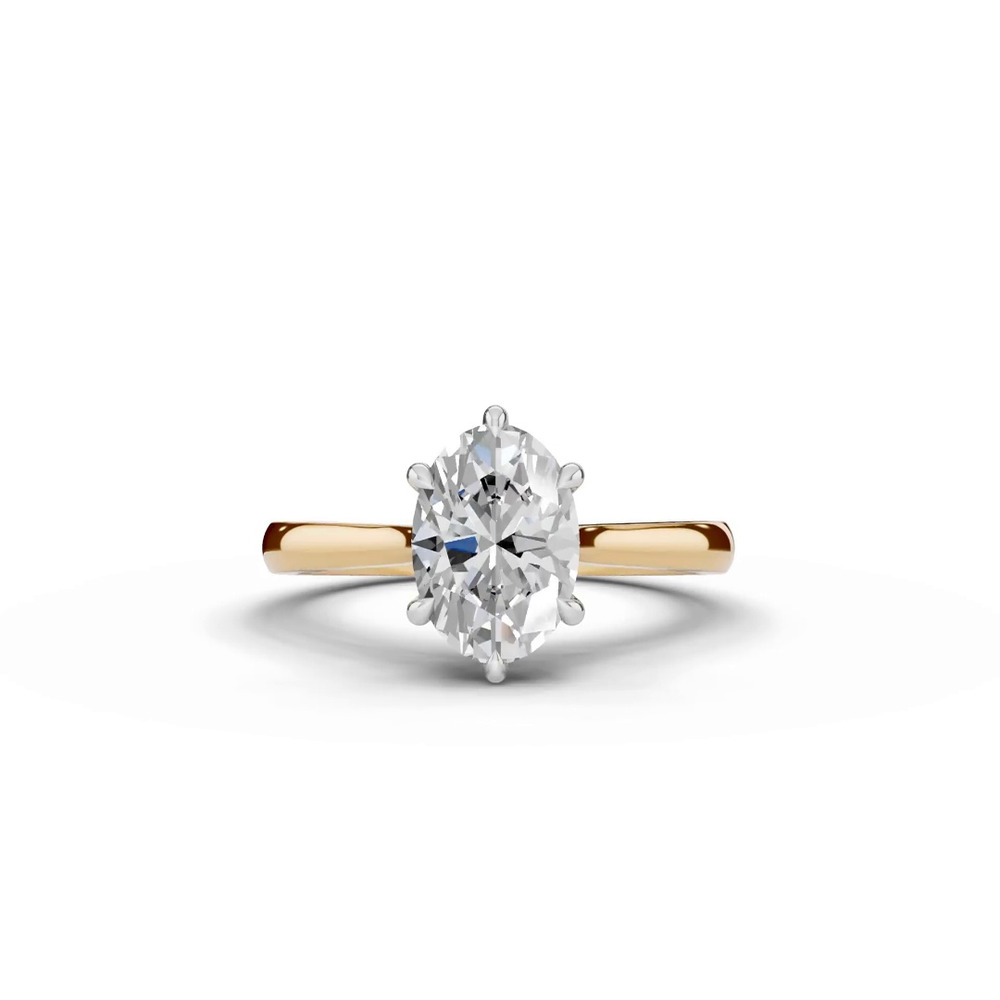 360 degree view of Tradition Cathedral Solitaire 1.50 ct. Oval Lab Engagement Ring (2.2mm)