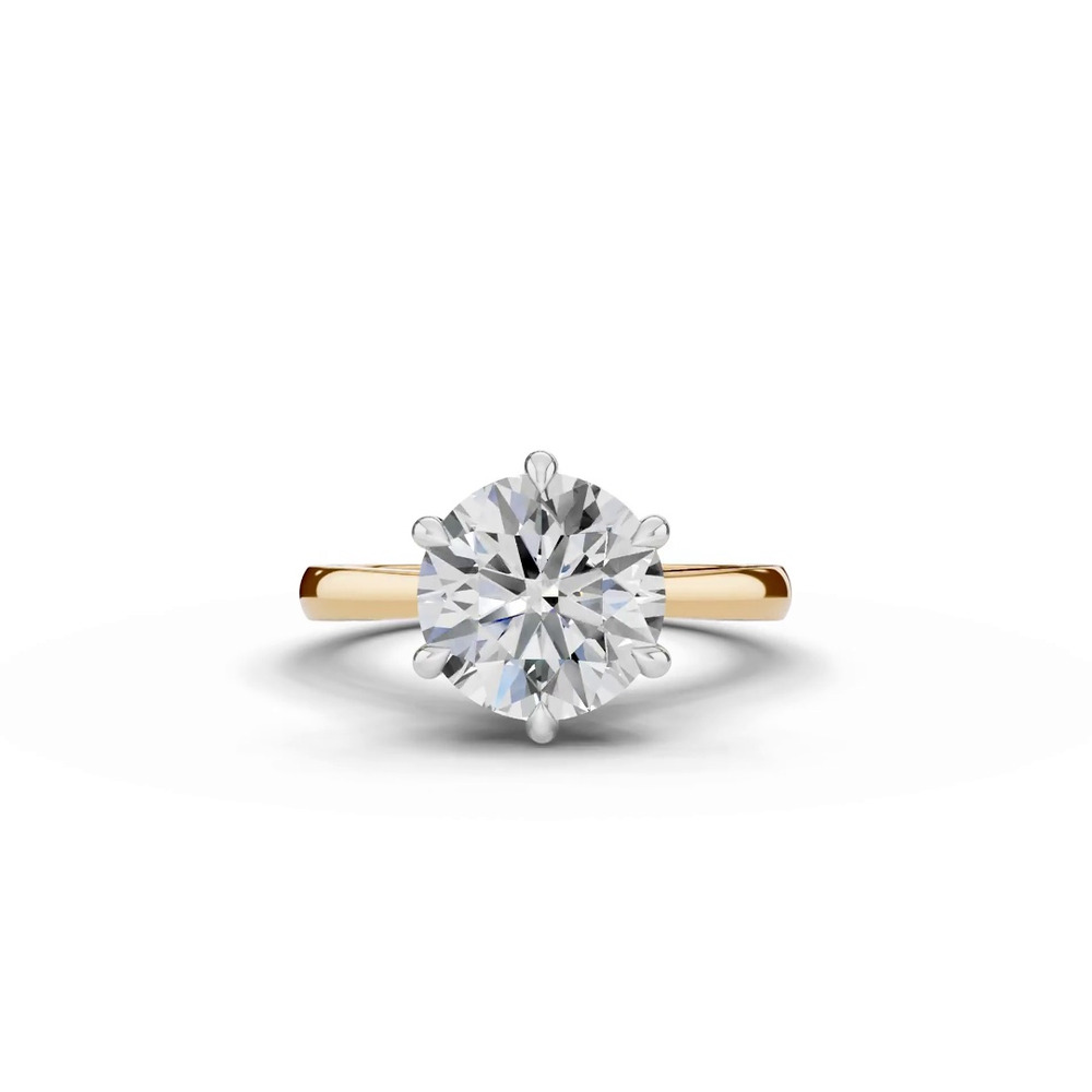 360 degree view of Tradition Cathedral Solitaire 3.00 ct. Round Lab Engagement Ring (2.2mm)