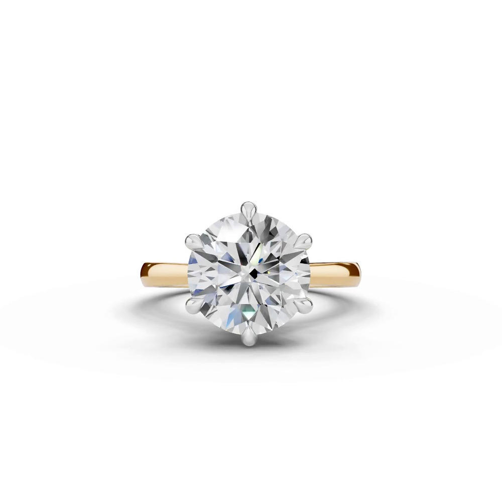 360 degree view of Tradition Cathedral Solitaire 4.00 ct. Round Lab Engagement Ring (2.2mm)