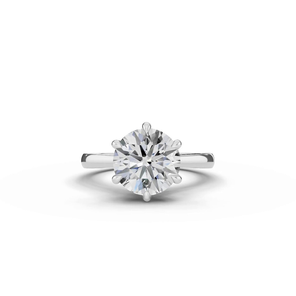 360 degree view of Tradition Cathedral Solitaire 3.00 ct. Round Lab Engagement Ring (2.2mm)