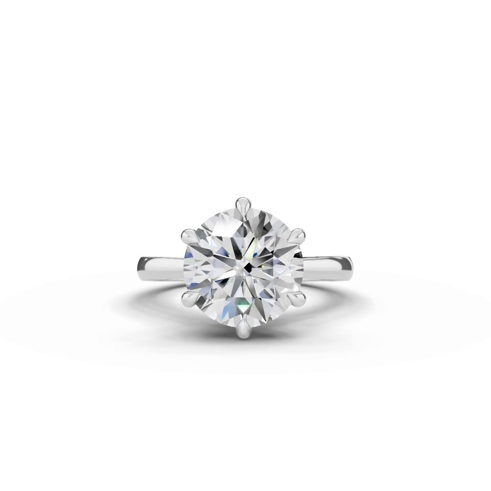 360 degree view of Tradition Cathedral Solitaire 4.00 ct. Round Lab Engagement Ring (2.2mm)