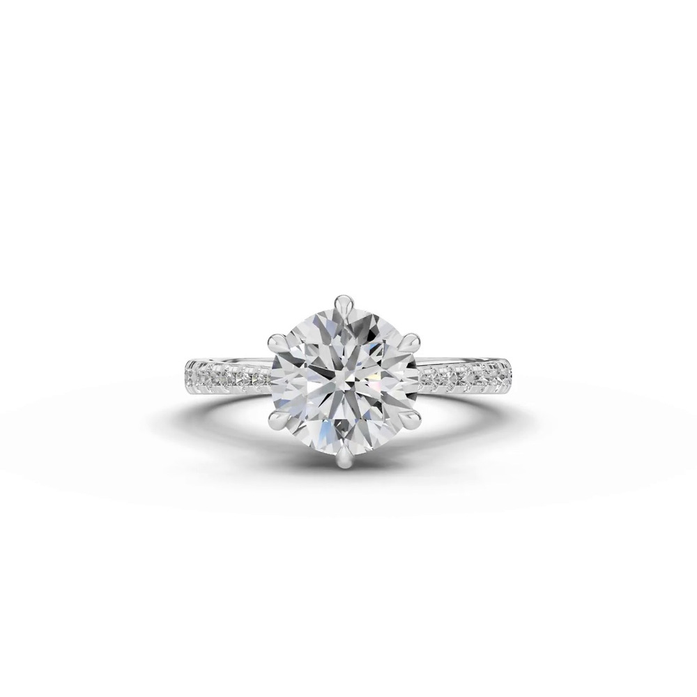 360 degree view of Tradition Cathedral Pavé 2.00 ct. Round Lab Engagement Ring (2.2mm)