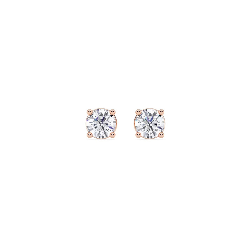 360 degree view of Lab Diamond Stud Screw-Back Earrings (.50 ct. tw.)