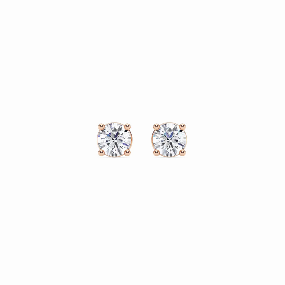360 degree view of Lab Diamond Stud Screw-Back Earrings (1/2 ct. tw.)